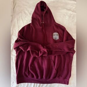 Men's Burgundy Hoodie